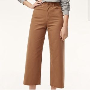 Aritzia Community Wide Leg High Rise Canvas Pants